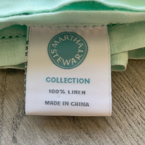 Martha Stewart Other - 100% Linen Martha Stewart Light Green Tablecloth